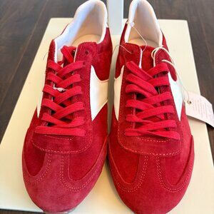MILA PAOLI RED GENUINE LEATHER UPPER SNEAKERS NWT